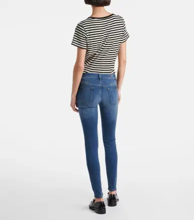 7 For All Mankind Slim Illusion Luxe high-rise skinny jeans | Thumbnail 2 7 For All Mankind Slim Illusion Luxe high-rise skinny jeans | Thumbnail 2