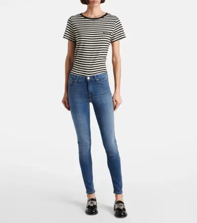 7 For All Mankind Slim Illusion Luxe high-rise skinny jeans | Thumbnail 3 7 For All Mankind Slim Illusion Luxe high-rise skinny jeans | Thumbnail 3