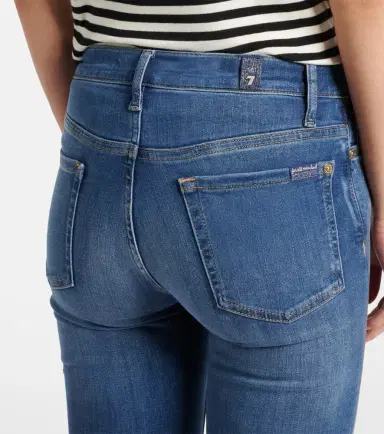 7 For All Mankind Slim Illusion Luxe high-rise skinny jeans | Thumbnail 5 7 For All Mankind Slim Illusion Luxe high-rise skinny jeans | Thumbnail 5