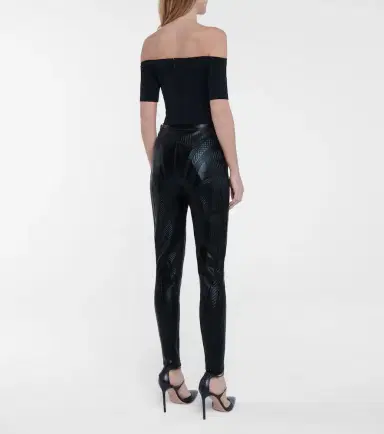Mugler Embossed scuba leggings | Thumbnail 5 Mugler Embossed scuba leggings | Thumbnail 5