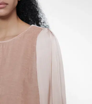 Velvet Elise velvet and silk blouse | Thumbnail 2 Velvet Elise velvet and silk blouse | Thumbnail 2