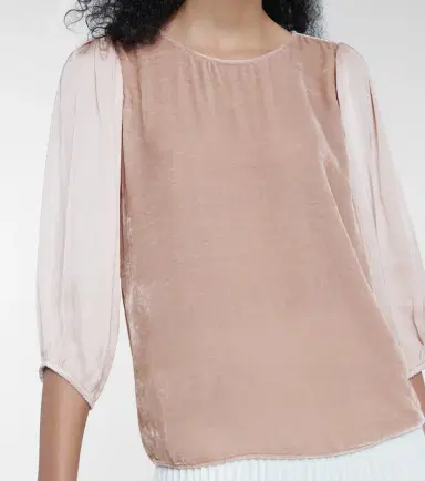 Velvet Elise velvet and silk blouse | Thumbnail 3 Velvet Elise velvet and silk blouse | Thumbnail 3