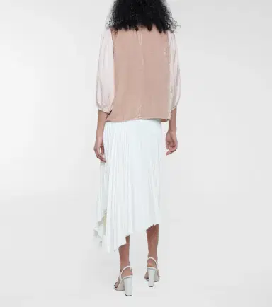 Velvet Elise velvet and silk blouse | Thumbnail 5 Velvet Elise velvet and silk blouse | Thumbnail 5