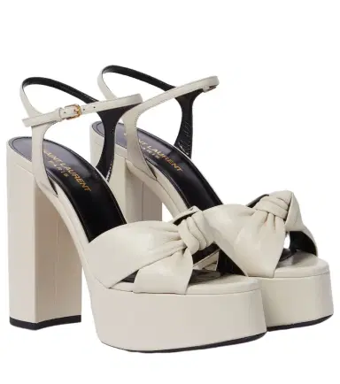Saint Laurent Bianca 125 leather platform sandals | Thumbnail 1 Saint Laurent Bianca 125 leather platform sandals | Thumbnail 1