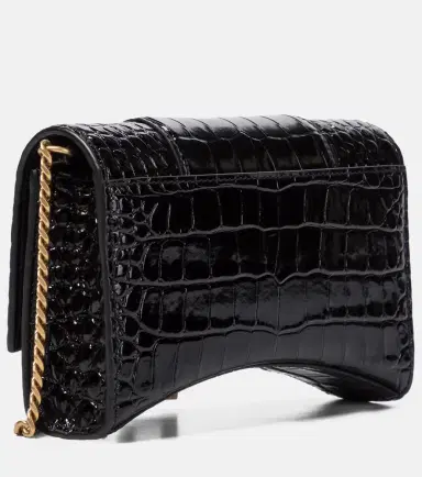 Balenciaga Hourglass croc-effect leather wallet on chain | Thumbnail 3 Balenciaga Hourglass croc-effect leather wallet on chain | Thumbnail 3