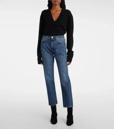 TOTEME Mid-rise twisted-seam straight jeans | Thumbnail 6 TOTEME Mid-rise twisted-seam straight jeans | Thumbnail 6