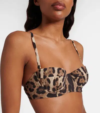 Dolce & Gabbana Leopard-print bikini top | Thumbnail 2 Dolce & Gabbana Leopard-print bikini top | Thumbnail 2
