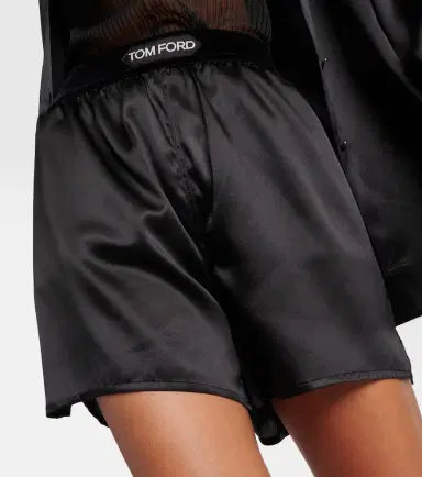 Tom Ford Silk-blend shorts | Thumbnail 3 Tom Ford Silk-blend shorts | Thumbnail 3