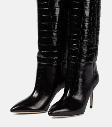 Paris Texas Croc-effect leather knee-high boots | Thumbnail 3 Paris Texas Croc-effect leather knee-high boots | Thumbnail 3