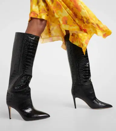 Paris Texas Croc-effect leather knee-high boots | Thumbnail 6 Paris Texas Croc-effect leather knee-high boots | Thumbnail 6