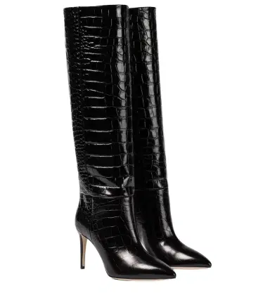 Paris Texas Croc-effect leather knee-high boots | Thumbnail 1 Paris Texas Croc-effect leather knee-high boots | Thumbnail 1