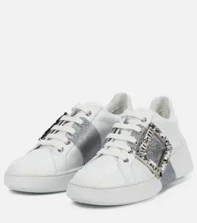 Roger Vivier Viv' Skate leather sneakers | Thumbnail 4 Roger Vivier Viv' Skate leather sneakers | Thumbnail 4