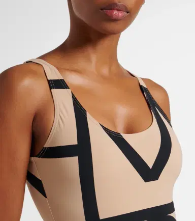 Toteme Logo swimsuit | Thumbnail 4 Toteme Logo swimsuit | Thumbnail 4