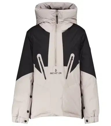 Moncler Iberis hooded half-zip down jacket | Thumbnail 1 Moncler Iberis hooded half-zip down jacket | Thumbnail 1