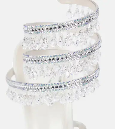René Caovilla Chandelier embellished leather sandals | Thumbnail 4 René Caovilla Chandelier embellished leather sandals | Thumbnail 4