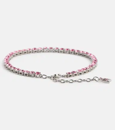 Amina Muaddi Tennis crystal-embellished anklet | Thumbnail 2 Amina Muaddi Tennis crystal-embellished anklet | Thumbnail 2