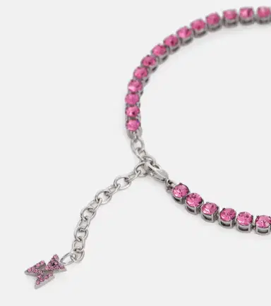 Amina Muaddi Tennis crystal-embellished anklet | Thumbnail 3 Amina Muaddi Tennis crystal-embellished anklet | Thumbnail 3