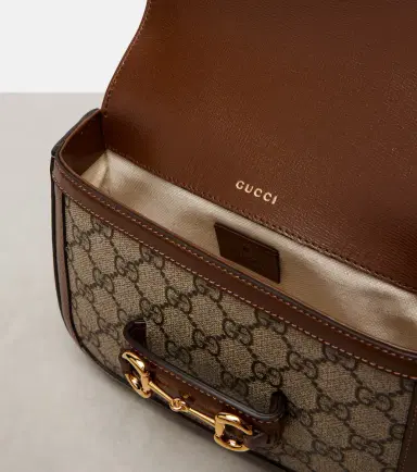 Gucci Horsebit 1955 Mini leather-trimmed shoulder bag | Thumbnail 7 Gucci Horsebit 1955 Mini leather-trimmed shoulder bag | Thumbnail 7
