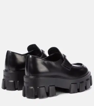 Prada Monolith brushed leather loafers | Thumbnail 3 Prada Monolith brushed leather loafers | Thumbnail 3