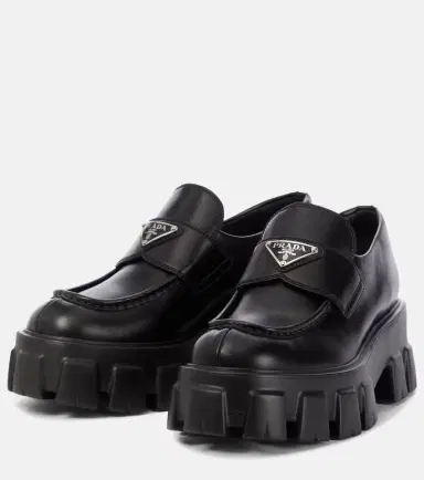 Prada Monolith brushed leather loafers | Thumbnail 4 Prada Monolith brushed leather loafers | Thumbnail 4