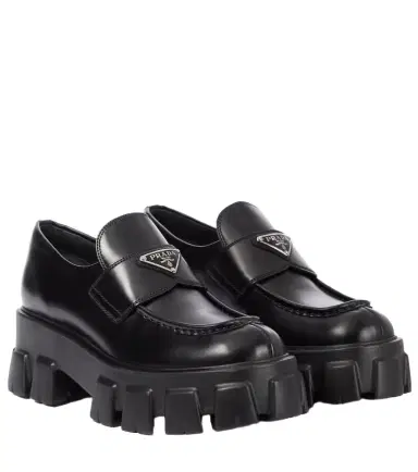 Prada Monolith brushed leather loafers | Thumbnail 1 Prada Monolith brushed leather loafers | Thumbnail 1