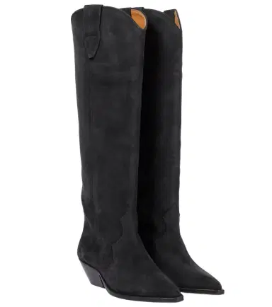 Isabel Marant Denvee suede knee-high boots | Thumbnail 1 Isabel Marant Denvee suede knee-high boots | Thumbnail 1