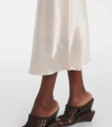Dorothee Schumacher Sense of Shine silk satin midi skirt | Thumbnail 5 Dorothee Schumacher Sense of Shine silk satin midi skirt | Thumbnail 5