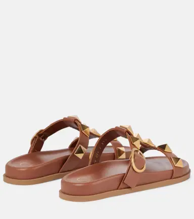 Valentino Garavani Roman Stud leather slides | Thumbnail 4 Valentino Garavani Roman Stud leather slides | Thumbnail 4