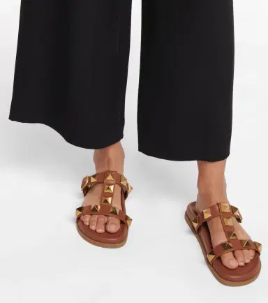 Valentino Garavani Roman Stud leather slides | Thumbnail 6 Valentino Garavani Roman Stud leather slides | Thumbnail 6