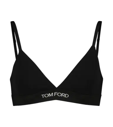 Tom Ford Logo stretch-jersey triangle bra | Thumbnail 1 Tom Ford Logo stretch-jersey triangle bra | Thumbnail 1