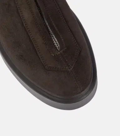 The Row Zipped Boot 1 suede ankle boots | Thumbnail 4 The Row Zipped Boot 1 suede ankle boots | Thumbnail 4
