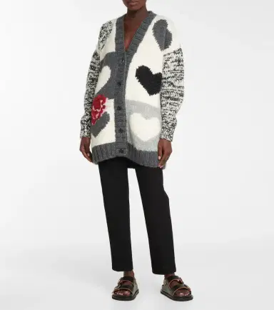 Joseph Intarsia wool-blend cardigan | Thumbnail 3 Joseph Intarsia wool-blend cardigan | Thumbnail 3
