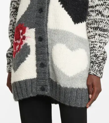 Joseph Intarsia wool-blend cardigan | Thumbnail 4 Joseph Intarsia wool-blend cardigan | Thumbnail 4