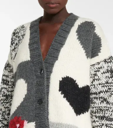 Joseph Intarsia wool-blend cardigan | Thumbnail 5 Joseph Intarsia wool-blend cardigan | Thumbnail 5