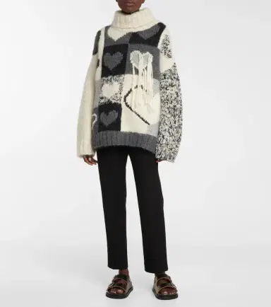 Joseph Intarsia wool-blend sweater | Thumbnail 2 Joseph Intarsia wool-blend sweater | Thumbnail 2