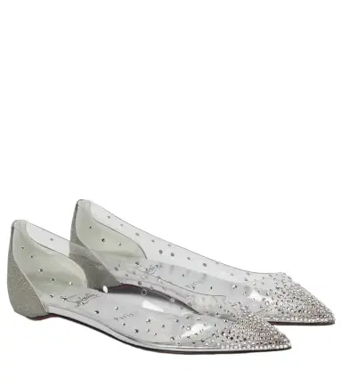 Christian Louboutin Degrastrass embellished ballet flats | Thumbnail 1 Christian Louboutin Degrastrass embellished ballet flats | Thumbnail 1