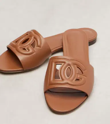 Dolce & Gabbana DG leather slides | Thumbnail 3 Dolce & Gabbana DG leather slides | Thumbnail 3