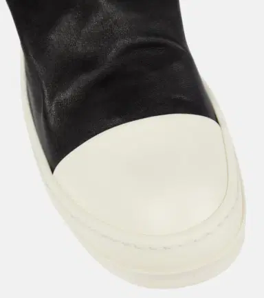 Rick Owens Stocking over-the-knee leather boots | Thumbnail 2 Rick Owens Stocking over-the-knee leather boots | Thumbnail 2