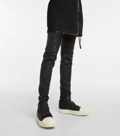 Rick Owens Stocking over-the-knee leather boots | Thumbnail 6 Rick Owens Stocking over-the-knee leather boots | Thumbnail 6