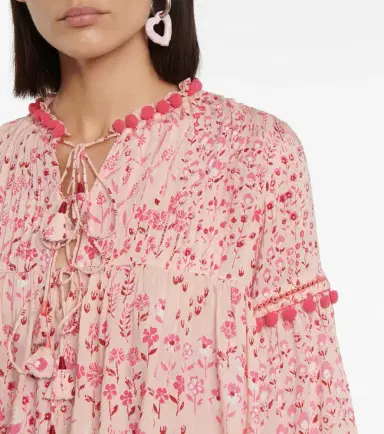 Poupette St Barth Clara floral blouse | Thumbnail 3 Poupette St Barth Clara floral blouse | Thumbnail 3