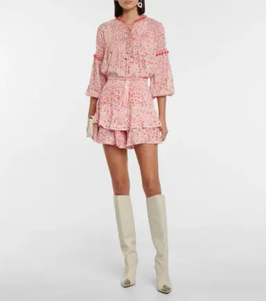 Poupette St Barth Clara floral blouse | Thumbnail 4 Poupette St Barth Clara floral blouse | Thumbnail 4