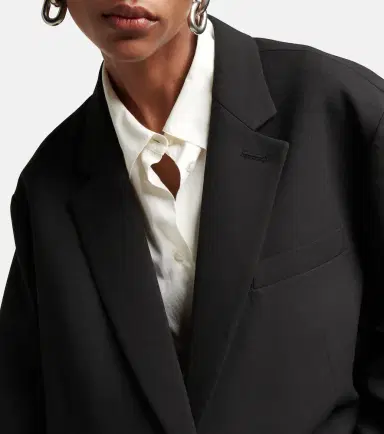 The Frankie Shop Bea twill blazer | Thumbnail 4 The Frankie Shop Bea twill blazer | Thumbnail 4