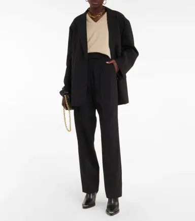 The Frankie Shop Bea twill high-rise pants | Thumbnail 4 The Frankie Shop Bea twill high-rise pants | Thumbnail 4