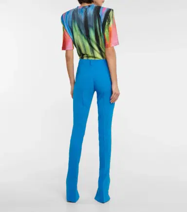 The Attico Freja high-rise techno crêpe pants | Thumbnail 5 The Attico Freja high-rise techno crêpe pants | Thumbnail 5