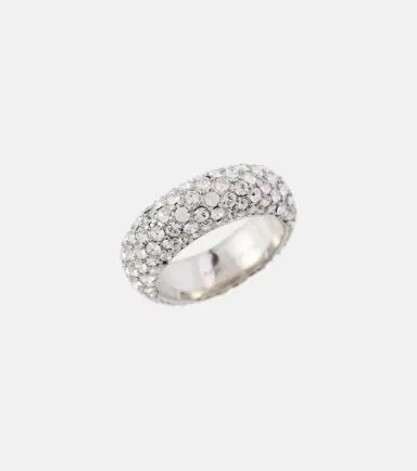 Amina Muaddi Cameron crystal-embellished ring | Thumbnail 2 Amina Muaddi Cameron crystal-embellished ring | Thumbnail 2