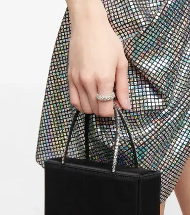 Amina Muaddi Cameron crystal-embellished ring | Thumbnail 4 Amina Muaddi Cameron crystal-embellished ring | Thumbnail 4