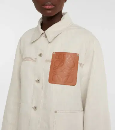Loewe Anagram cotton and linen jacket | Thumbnail 4 Loewe Anagram cotton and linen jacket | Thumbnail 4