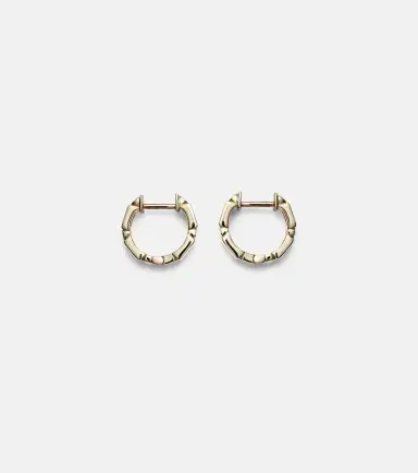 Sydney Evan Huggie 14kt yellow gold embellished earrings | Thumbnail 2 Sydney Evan Huggie 14kt yellow gold embellished earrings | Thumbnail 2