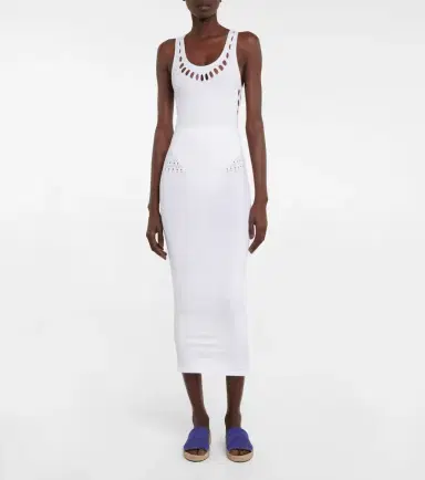 Alaïa Alaïa Cutout technical midi skirt | Thumbnail 3 Alaïa Alaïa Cutout technical midi skirt | Thumbnail 3