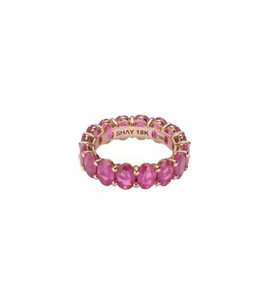 Shay Jewelry 18kt gold eternity ring with rubies | Thumbnail 1 Shay Jewelry 18kt gold eternity ring with rubies | Thumbnail 1